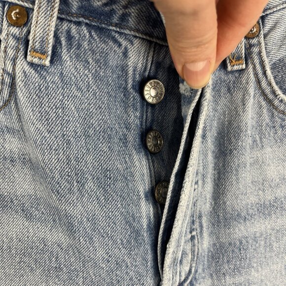 Agolde Jamie High-Rise Distressed Jeans Womens Size 24 - Picture 4 of 13